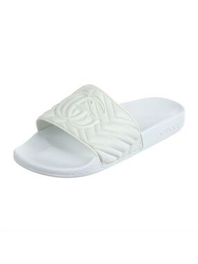 GUCCI | GG Logo Rubber Slides White Sz 10